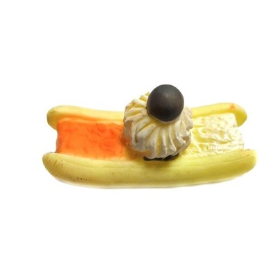 Виниловая игрушка-пищалка для собак Десерт-Мороженое, 12 см
