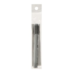 Удлинитель-держатель с резьбовой цангой для карандашей диаметром до 8 мм (для цветных, пастельных, чёрнографитных, акварельных и косметических карандашей), металлический, серебряный