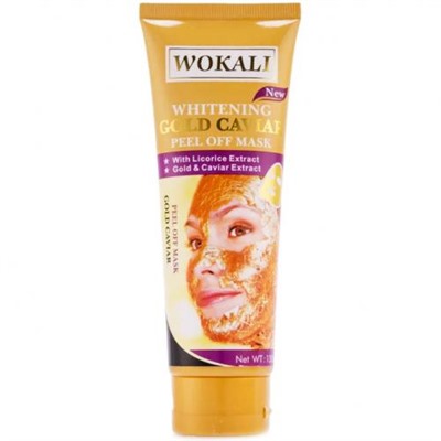 Золотая маска для лица Wokali Whitening Gold Caviar 130 мл оптом