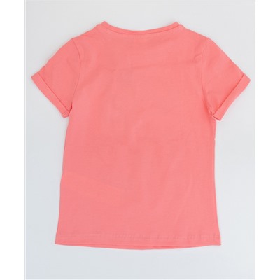 Розовая футболка с коротким рукавом