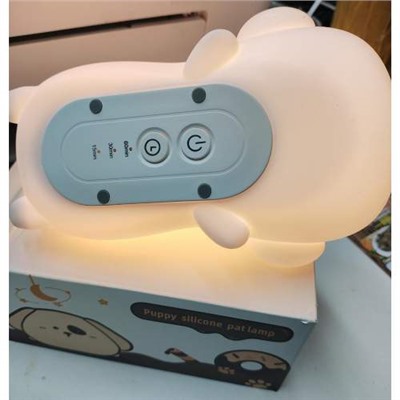 Детский силиконовый 3D ночник SILICONE PATLAMP ЩЕНОК с таймером и USB-зарядкой