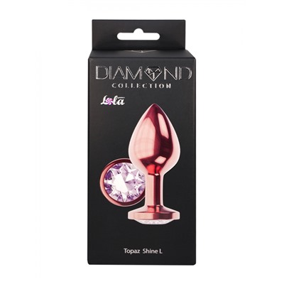 Анальная Пробка Diamond Moonstone Shine L Розовое Золото 4021-02lola