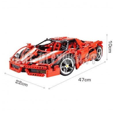 Конструктор Автомобиль Lamborgini красный 1367 дет. 3382A, 3382A