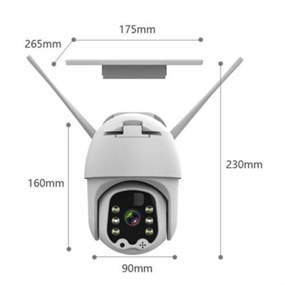 IP Камера с солнечной панелью ISEA Solar Energy Alert Security PTZ Camera поворотная оптом