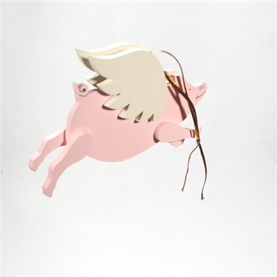 Символ 2019 года - Свинка с крыльями 490-1