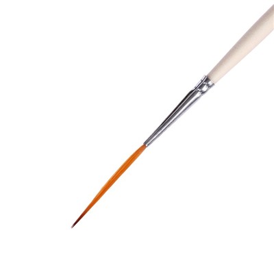 Кисть лайнер синтетика круглая № 1 Calligrata, (d-1,2 мм ; L-30 мм), ручка-дерево
