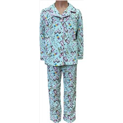 Пижама для девочки на пуговицах ППД-1