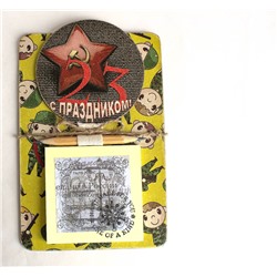 Handmade мужской сувенирный магнит на холодильник Победителю с блокнотом для записей Milotto арт.003494