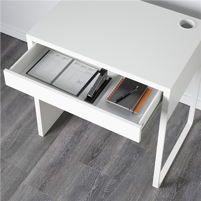 MICKE МИККЕ, Письменный стол, белый, 73x50 см