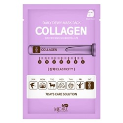 CARE DAILY DEW MASK PACK COLLAGEN Маска тканевая c коллагеном 25 гр