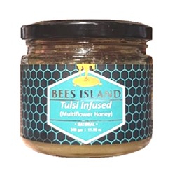 Мёд индийский с базиликом Tulsi Infused Bees Island 340 гр.