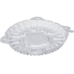 Контейнер для торта Т-207/1ДШ (М), круглый, цвет белый, размер 20,4 х 20,4 х 2 см