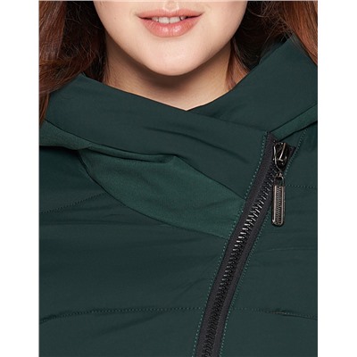 Фирменная молодежная темно-зеленая женская куртка Braggart “Youth” модель 25395