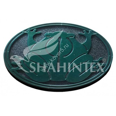 Мобильная садовая плитка-коврик SHAHINTEX SH T008 круглый d-30 изумрудный