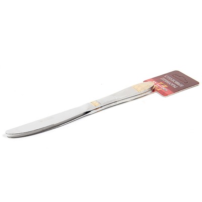Нож столовый 2пр на блистере SWISS LINE SL-04K/2, серия GREEK, нерж. сталь, золото