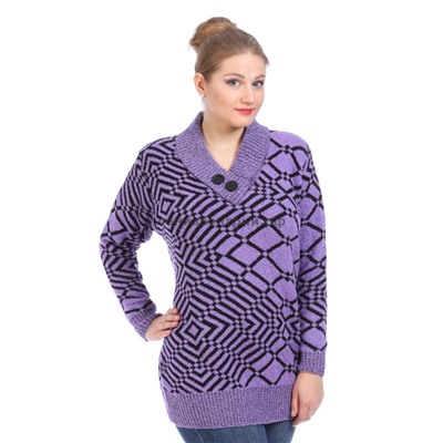 Пуловер ПБ27-05 Размер |54-58| "Геометрия"