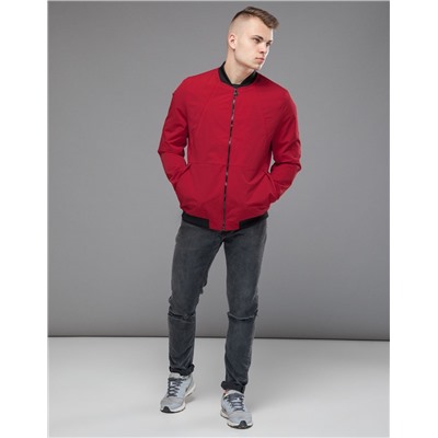 Куртка бомбер красная высокого качества Braggart "Youth" модель 43755