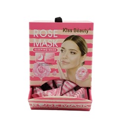 Маска для лица с экстрактом розы в треугольниках Kiss Beauty Rose Mask Sleeping Mask 1шт 4ml
