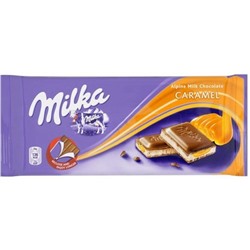 Молочный шоколад Milka Toffee Cream с карамельной начинкой 100гр