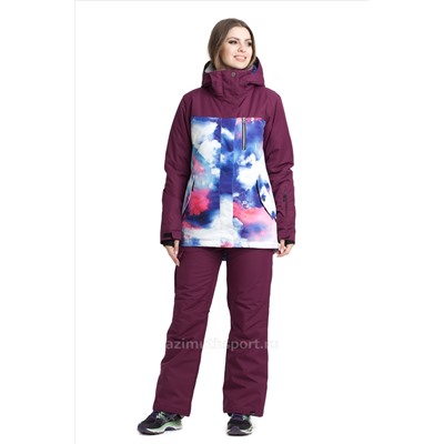 Женская сноуборд куртка Alpha Endless 1909_25 Фиолетовый принт