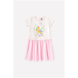 Платье для девочки Crockid КР 5743 светло-бежевый меланж, розовое облако к333