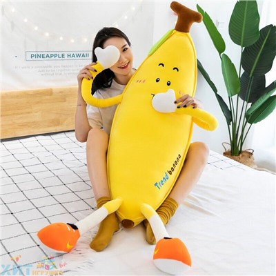 Мягкая игрушка обнимашка БАНАН 100 см в ассортименте, banan100