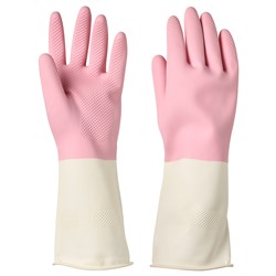 RINNIG РИННИГ, Хозяйственные перчатки, розовый, S