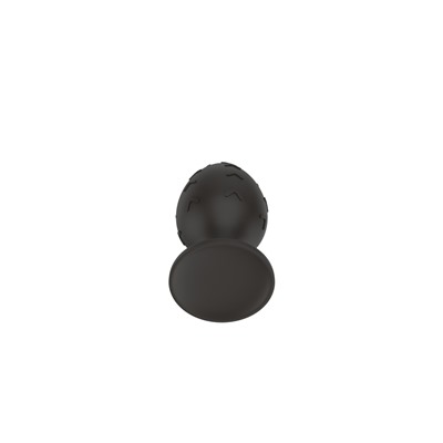 Силиконовая анальная пробка черная M (7.2*3.5cm) 3302-02