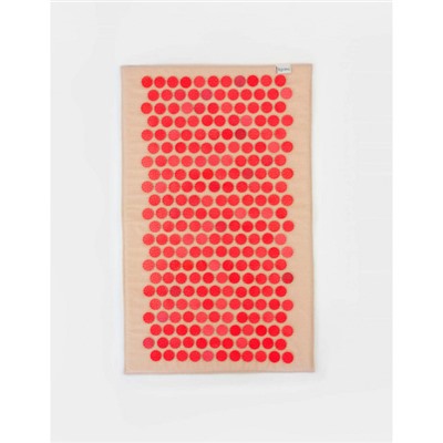 Коврик массажно-аккупунктурный с красными фишками, 68х42 см