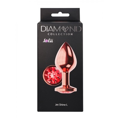 Анальная Пробка Diamond Ruby Shine L Розовое Золото 4024-02lola