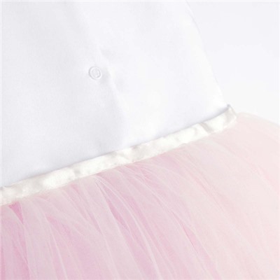 Платье Хлоя молочно-розовое Имя девочки со звездами