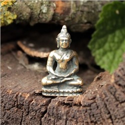 Будда исцеляющий статуэтка бронза 16*9*26мм (СТ 018)