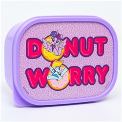 Ланч-бокс прямоугольный 0,5 л "Donut worry", My little pony