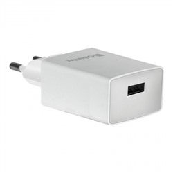 Зарядное устройство Defender EPA-10 220V->5V 2.1A USB, белое, в пакете (83549)