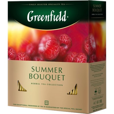 Greenfield. Summer Bouquet 200 гр. карт.пачка, 100 пак.