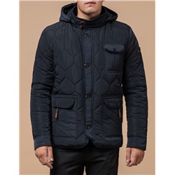 Темно-синяя куртка мужская качественного пошива модель 2703