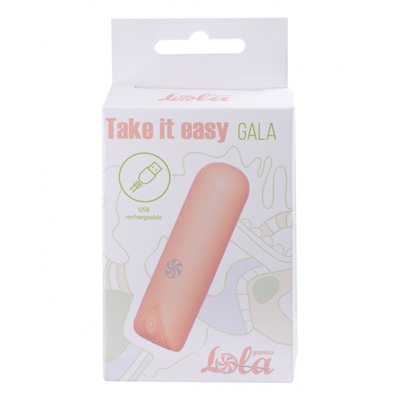 Перезаряжаемая вибропуля Take it Easy Gala Peach 9024-03lola