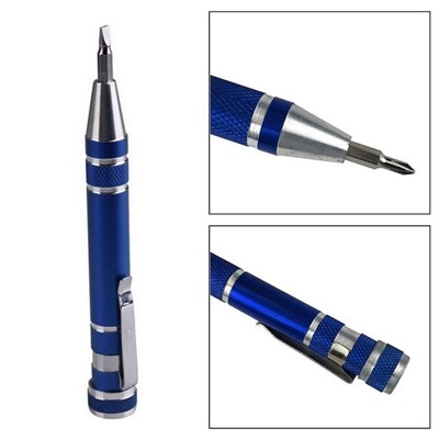 Карманная отвертка в виде ручки 8 in 1 Precision Pocket Screwdriver