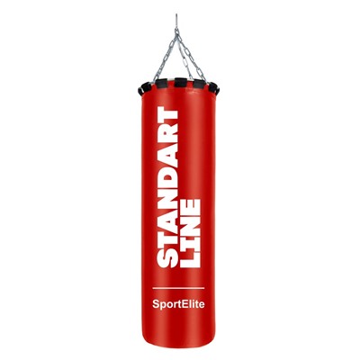 Мешок боксерский SportElite STANDART LINE 120см, d-40, 55кг, красный