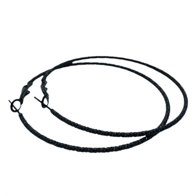 Серьги-кольца рельефные 5,8 см
