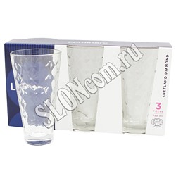 Набор 3-х стаканов высоких "Шетланд Дайамонд" 350 мл, Luminarc P2769