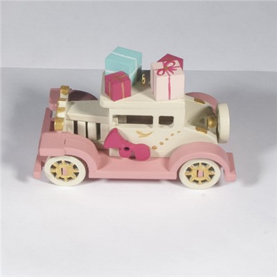 Елочная игрушка, сувенир - Машинка легковая 1013 Pink chassis