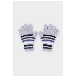 Перчатки детские Crockid КВ 10000/22ш светло-серый меланж, темно-синий