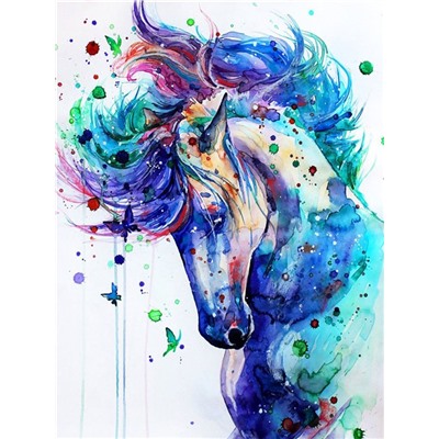 Алмазная мозаика картина стразами Лошадь, 40х50 см
