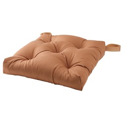MALINDA МАЛИНДА, Подушка на стул, светло-коричневый, 40/35x38x7 см
