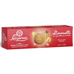 Печенье Lazzaroni "LIMONELLI" лимонное с фундуком 100гр