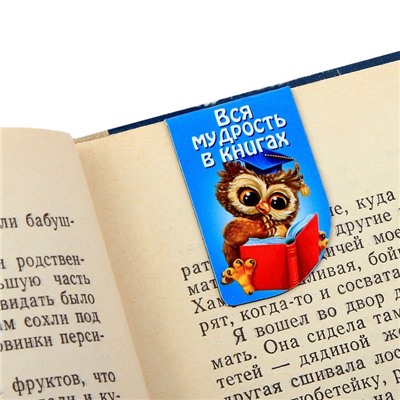 Набор магнитных закладок "Закладки для тех, кто хочет большего", 4 шт.