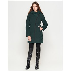 Фирменная молодежная темно-зеленая женская куртка Braggart “Youth” модель 25395