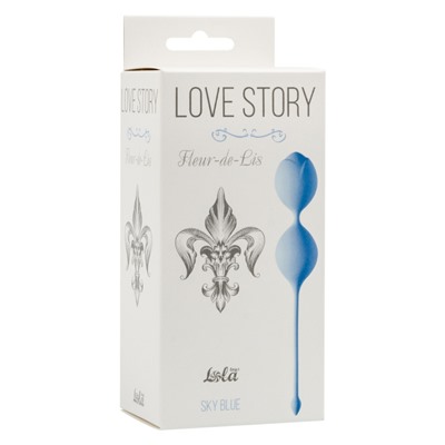 Вагинальные шарики Love Story Fleur-de-lis Sky Blue 3006-04Lola