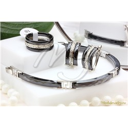 Серьги и кольцо керамика с браслетом CN25464